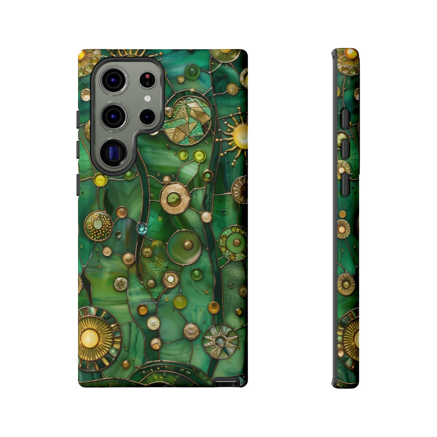 Green Celestial Stained Glass Mosaic Phone Case