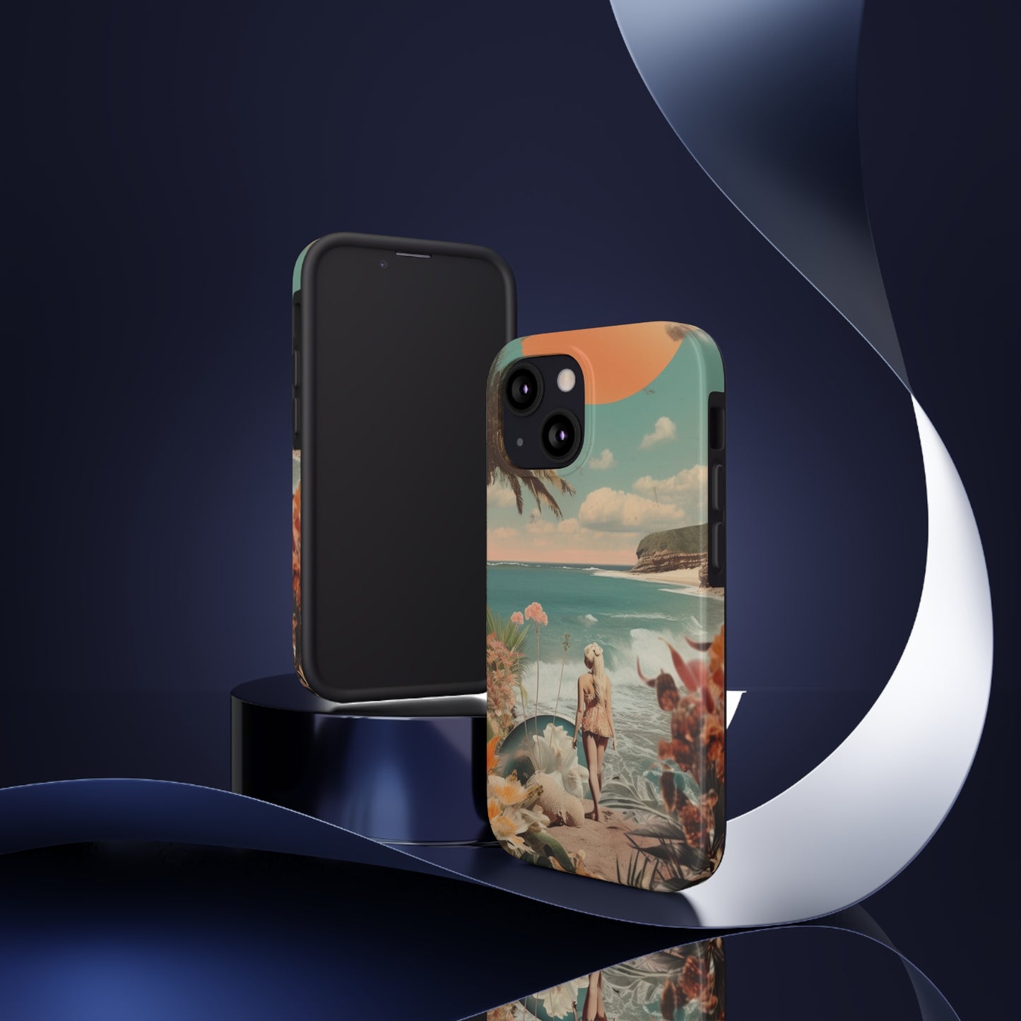 A Day at the Beach iPhone Tough Case | Embrace the Serenity of Coastal Living with Reliable Protection