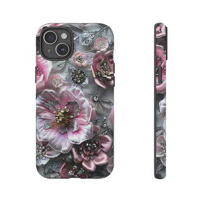 Coquette Aesthetic Floral Art iPhone 15 Case