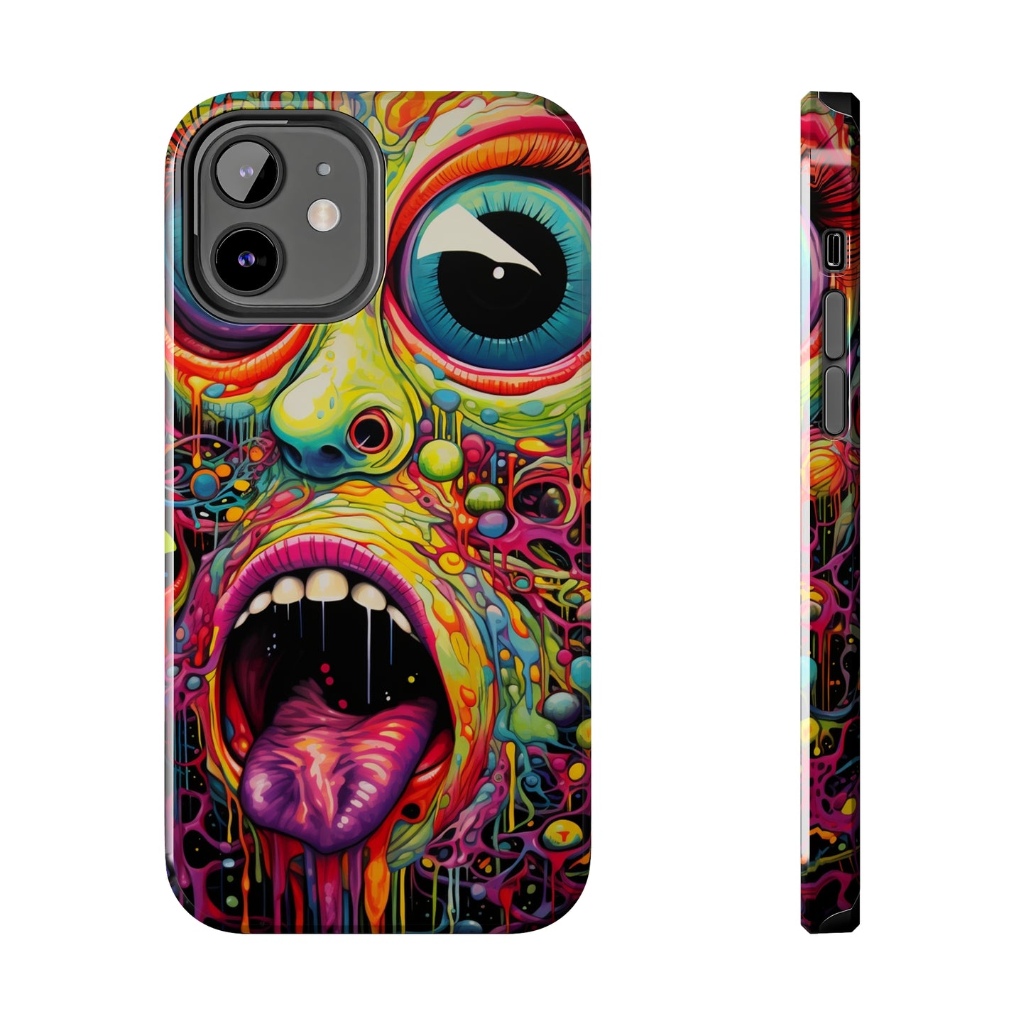 Trippy Hippie Acid Drop: Vibrant Swirls & Dazzling Colors | Tough iPhone Case