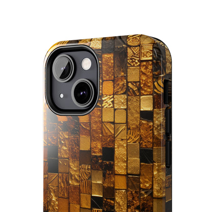 Golden Tile iPhone Case | Add Glamour and Elegance to Your Device