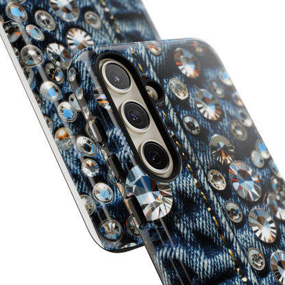 Blue Jean Queen Rhinestone Bling Phone Case