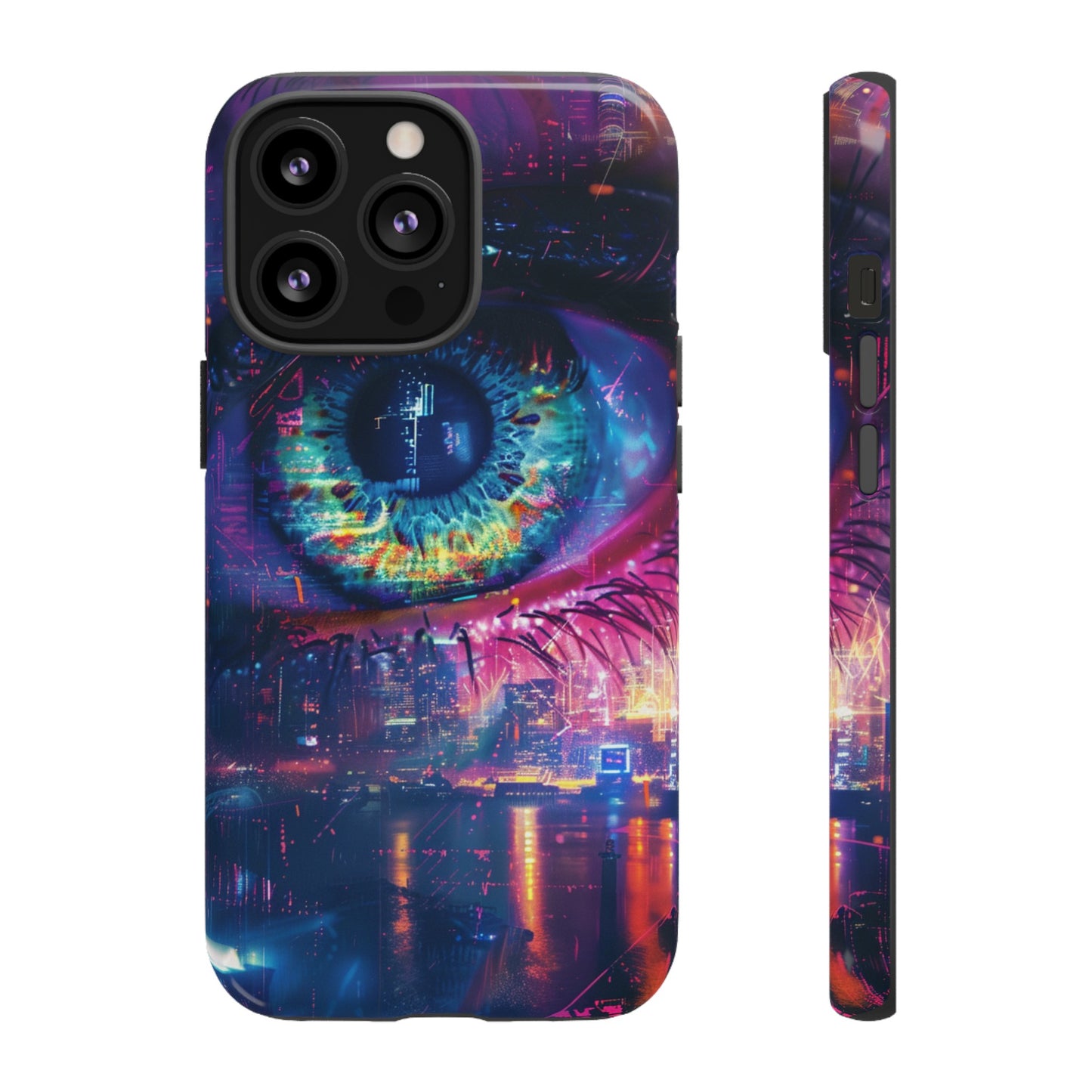 Eye of the Beholder Cyberpunk Art Phone Case