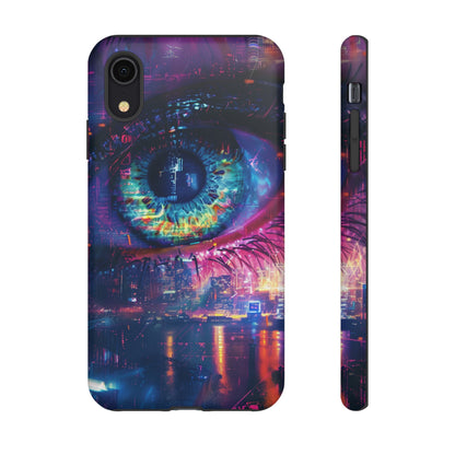 Eye of the Beholder Cyberpunk Art Phone Case