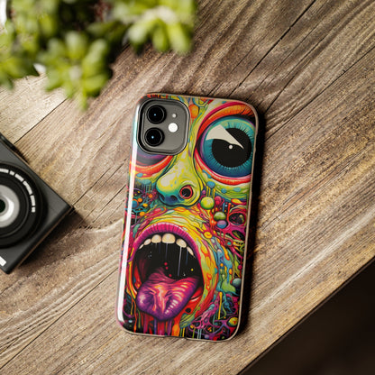 Trippy Hippie Acid Drop: Vibrant Swirls & Dazzling Colors | Tough iPhone Case