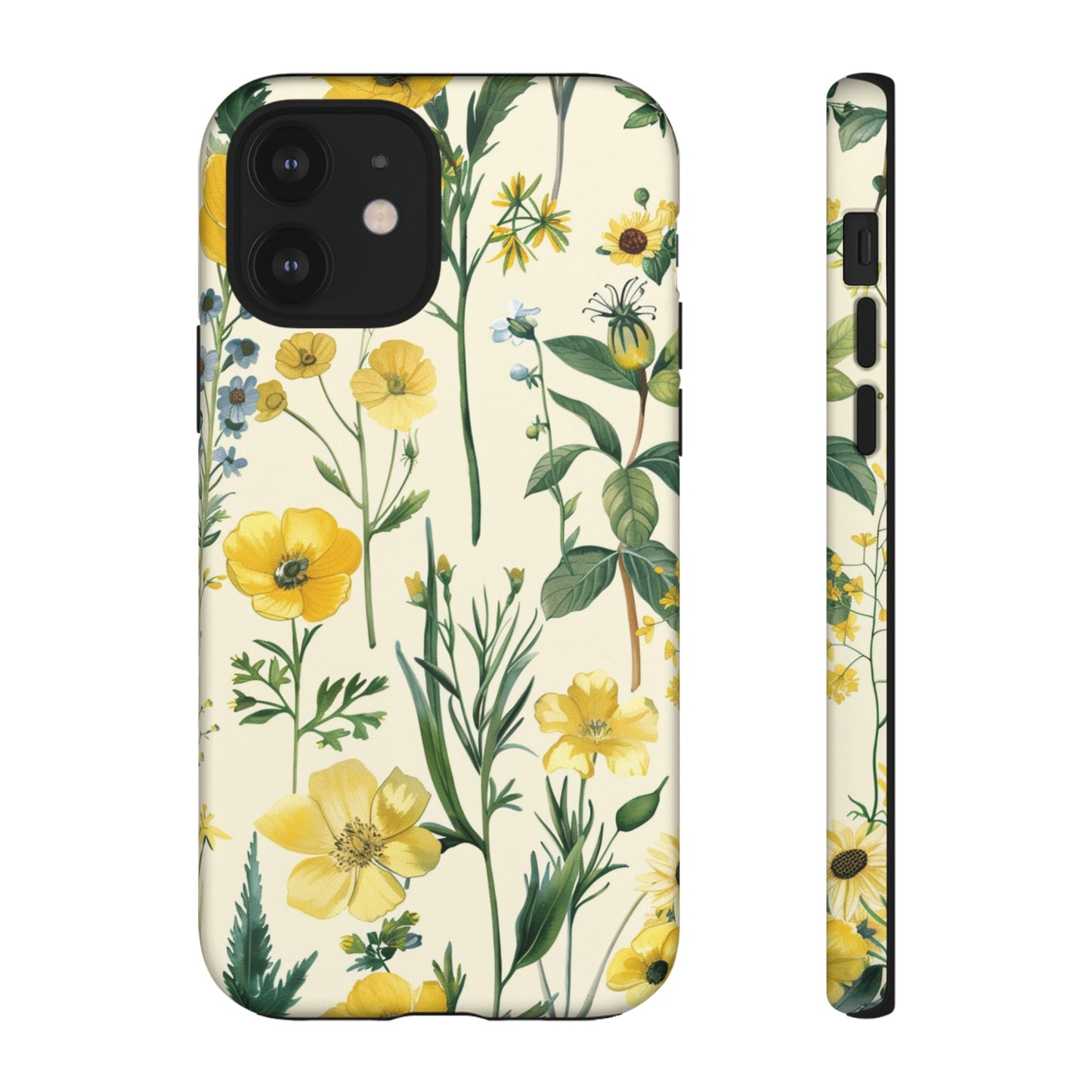 Floral Sage Yellow Wildflower Phone Case