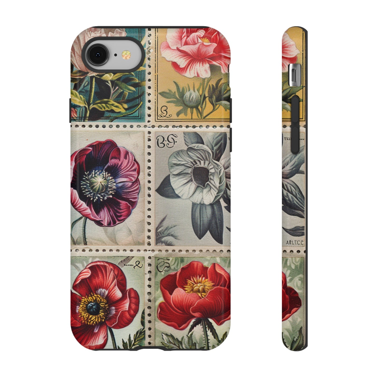 Vintage Floral Stamps Phone Case