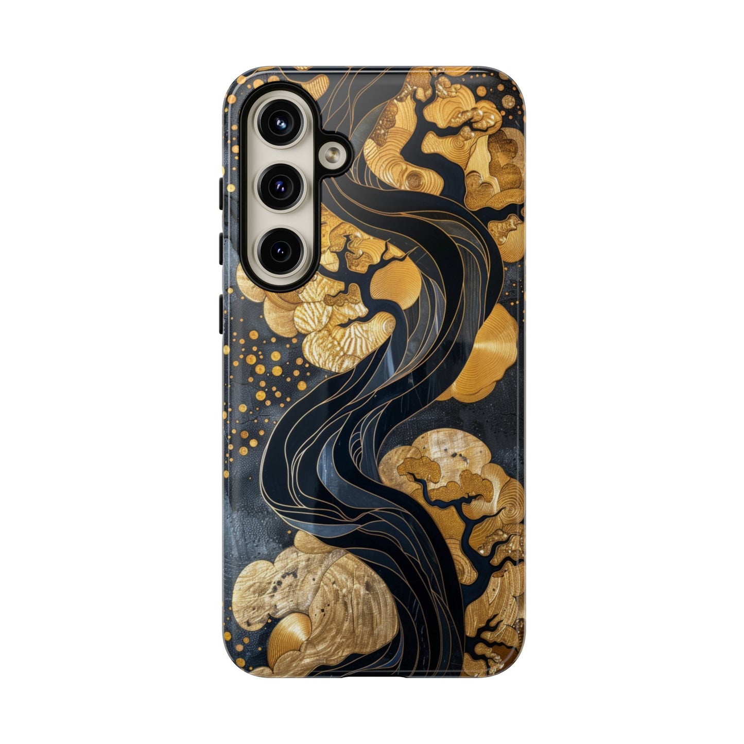 Gold and Silver Tree of Life Design Phone Case