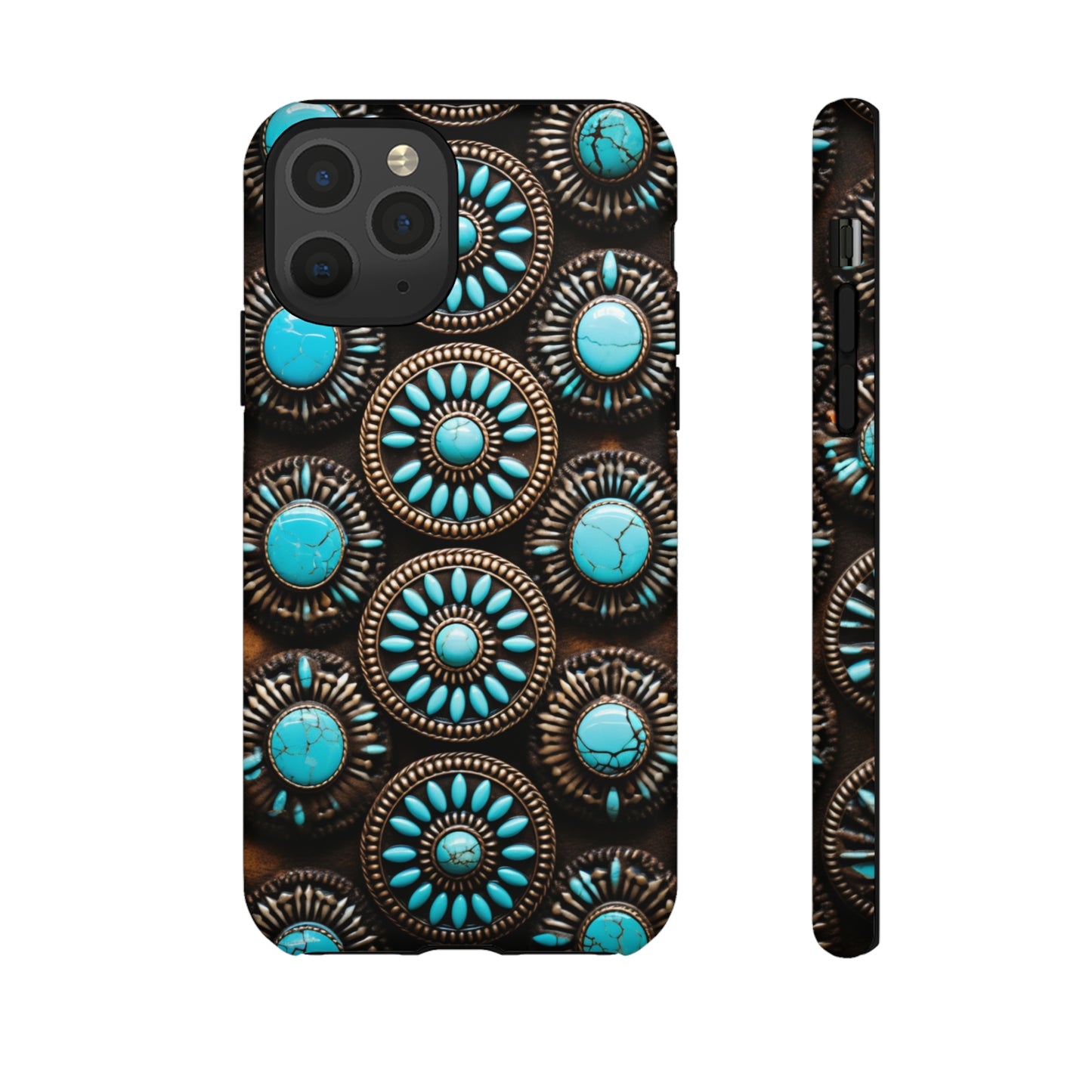 Vintage Navajo Native American Turquoise Concho Phone Case