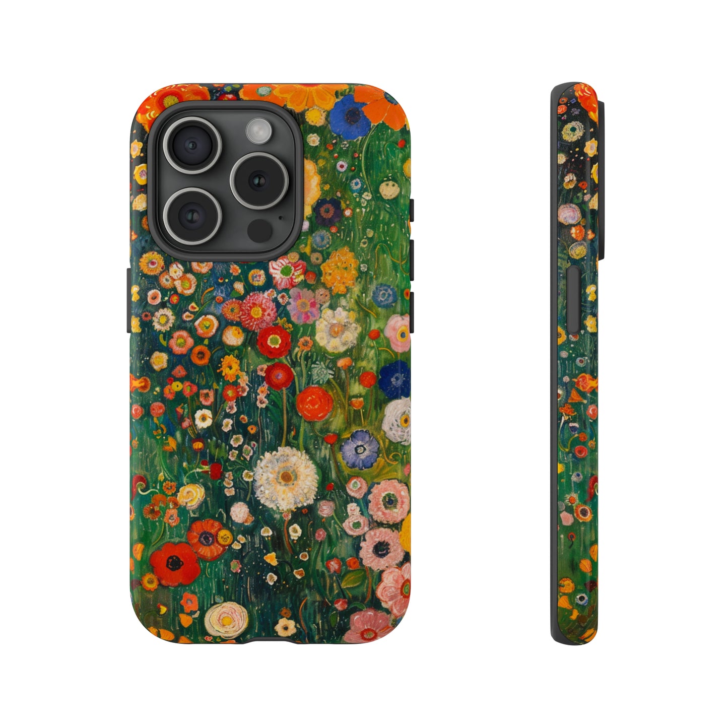 Gustav Klimt Style Flower Garden Painting Phone Case