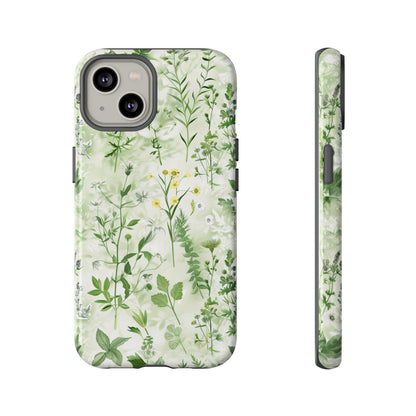 Floral Sage Green Wildflower Phone Case