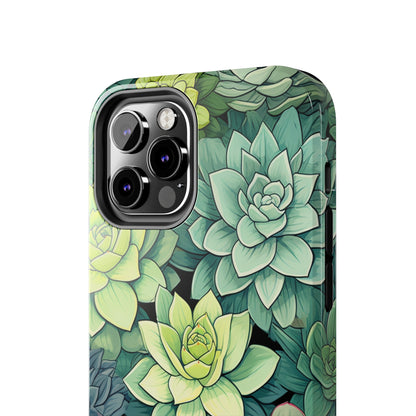 Succulent Desert Cactus Floral iPhone Case | Embrace the Beauty of Arid Elegance