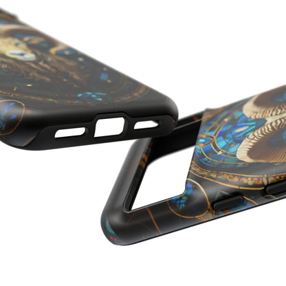 Aries Astrology Stained Glass Design Phone Case