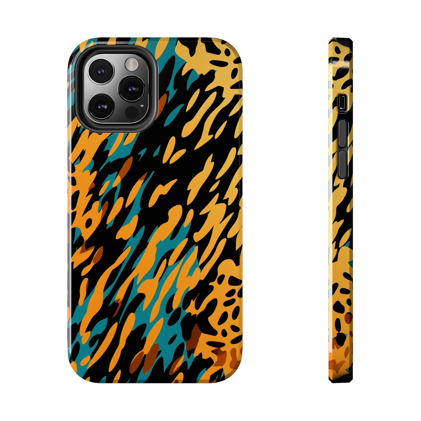 Fashion-Forward iPhone 13 Dual Animal Print Case