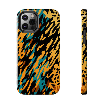 Fashion-Forward iPhone 13 Dual Animal Print Case