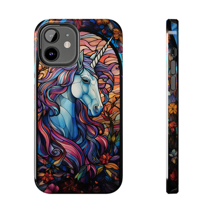 Unicorn Stained Glass iPhone Case | Mythical Beauty and Device Protection