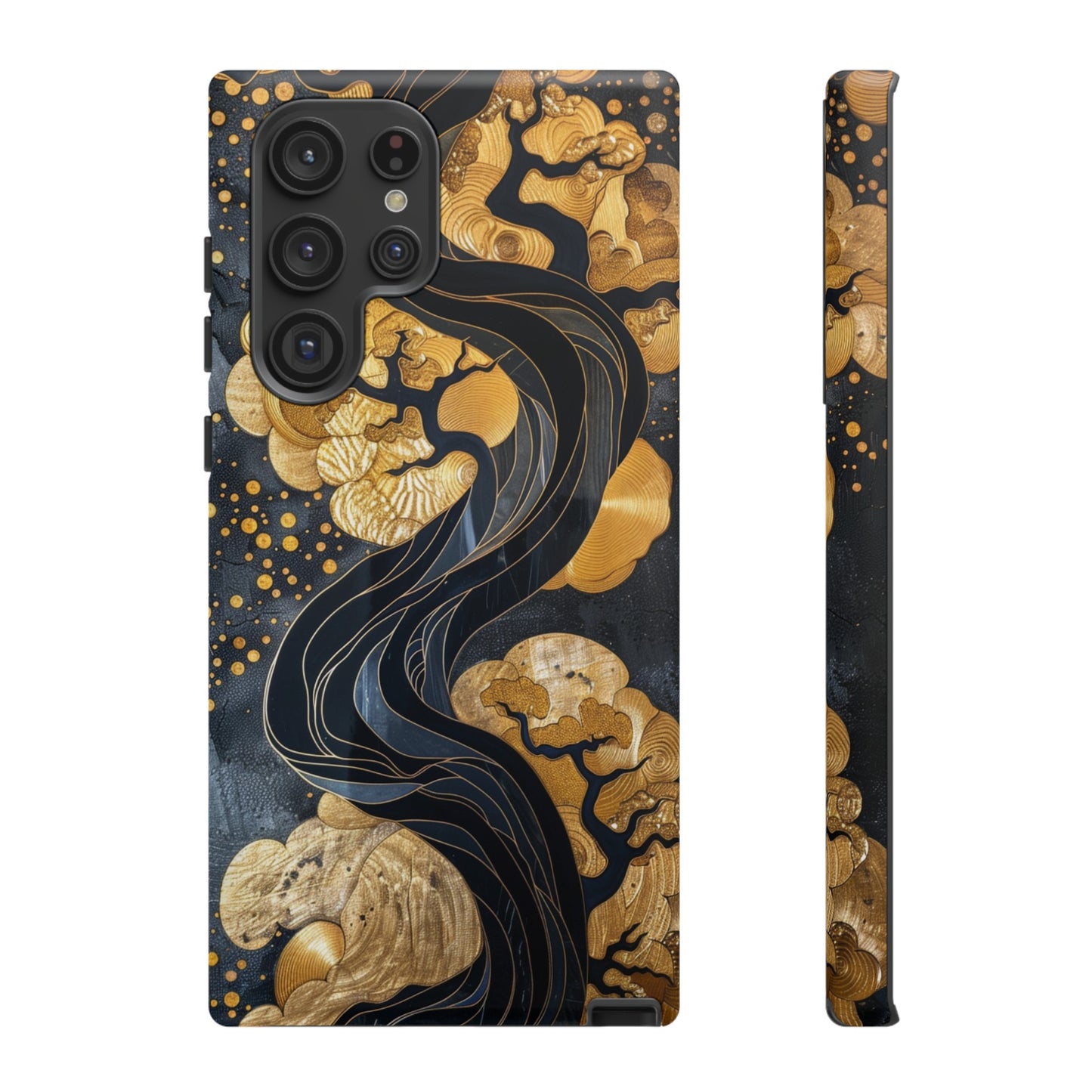 Gold and Silver Tree of Life Design Phone Case