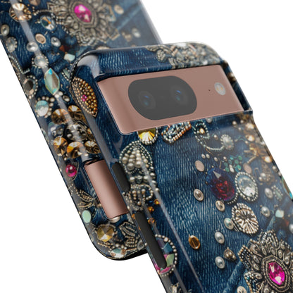 Blue Jean Queen Rhinestone Bling Phone Case