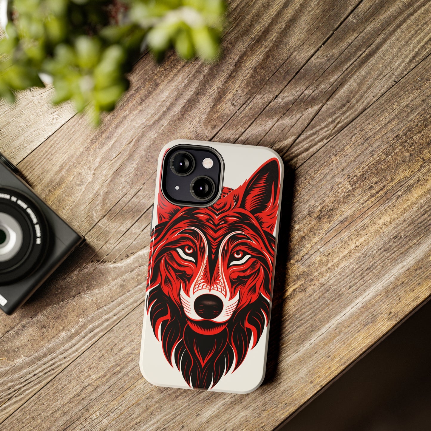 Mystic Echoes: Native American Tribal Wolf | Cultural Heritage iPhone Case