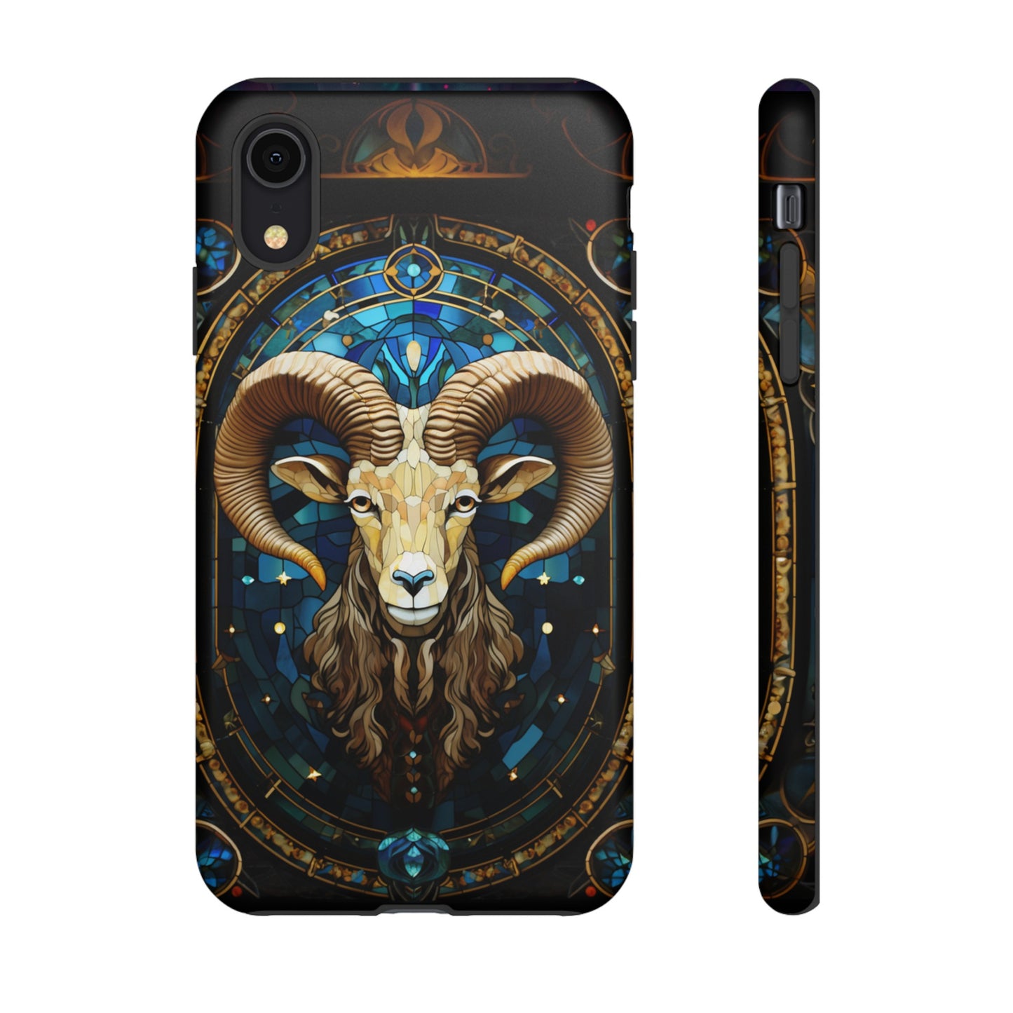 Aries Astrology Stained Glass Design Phone Case