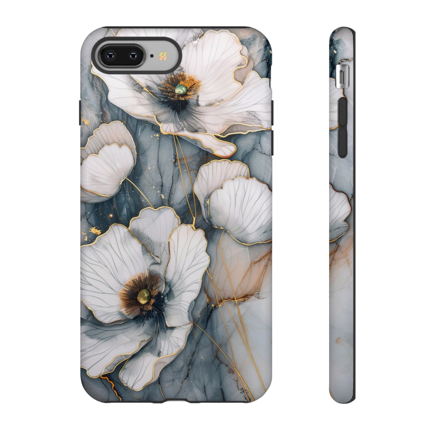 Flowers and Gold Phone Case