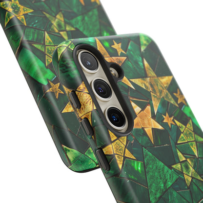 Green Celestial Stained Glass Mosaic Phone Case