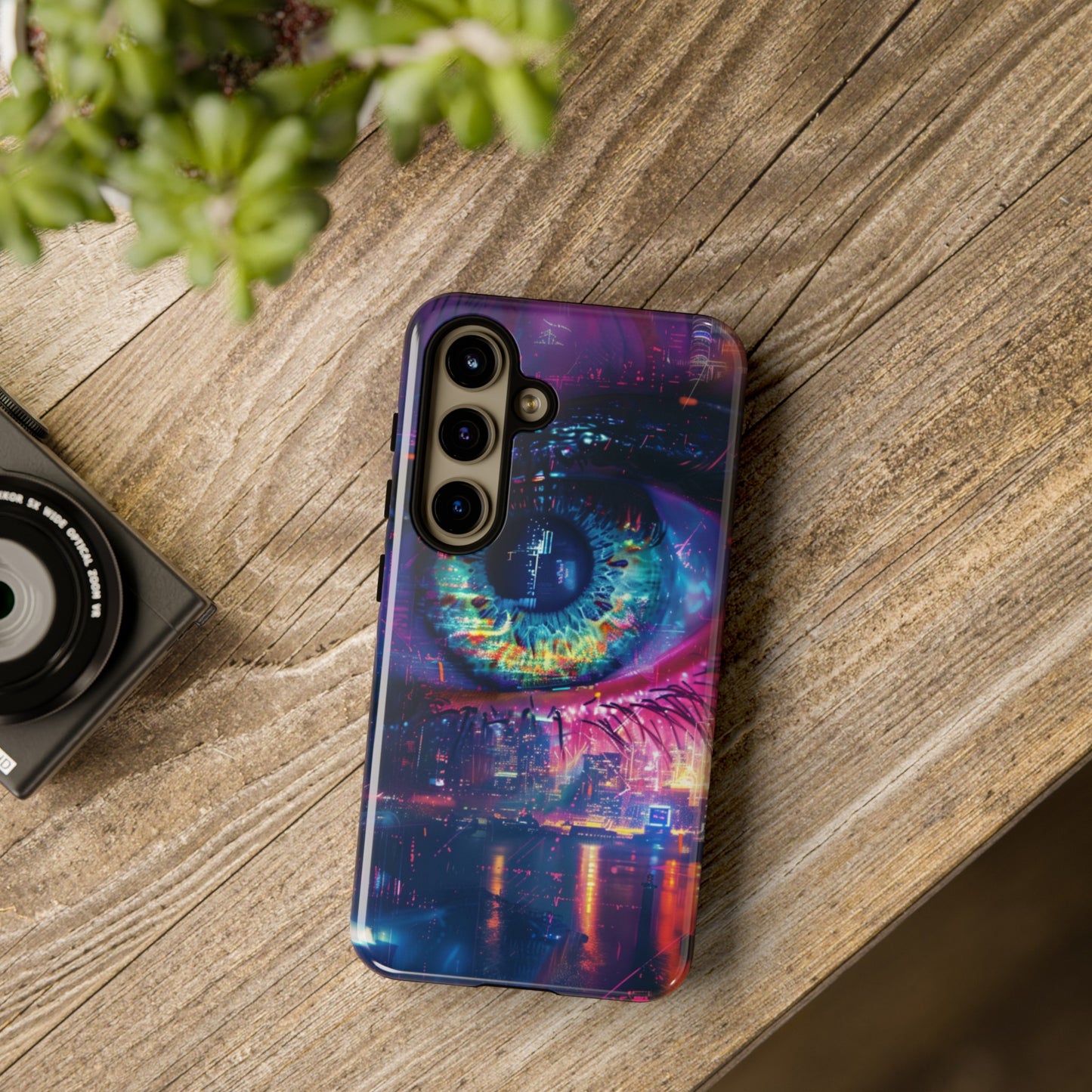 Eye of the Beholder Cyberpunk Art Phone Case