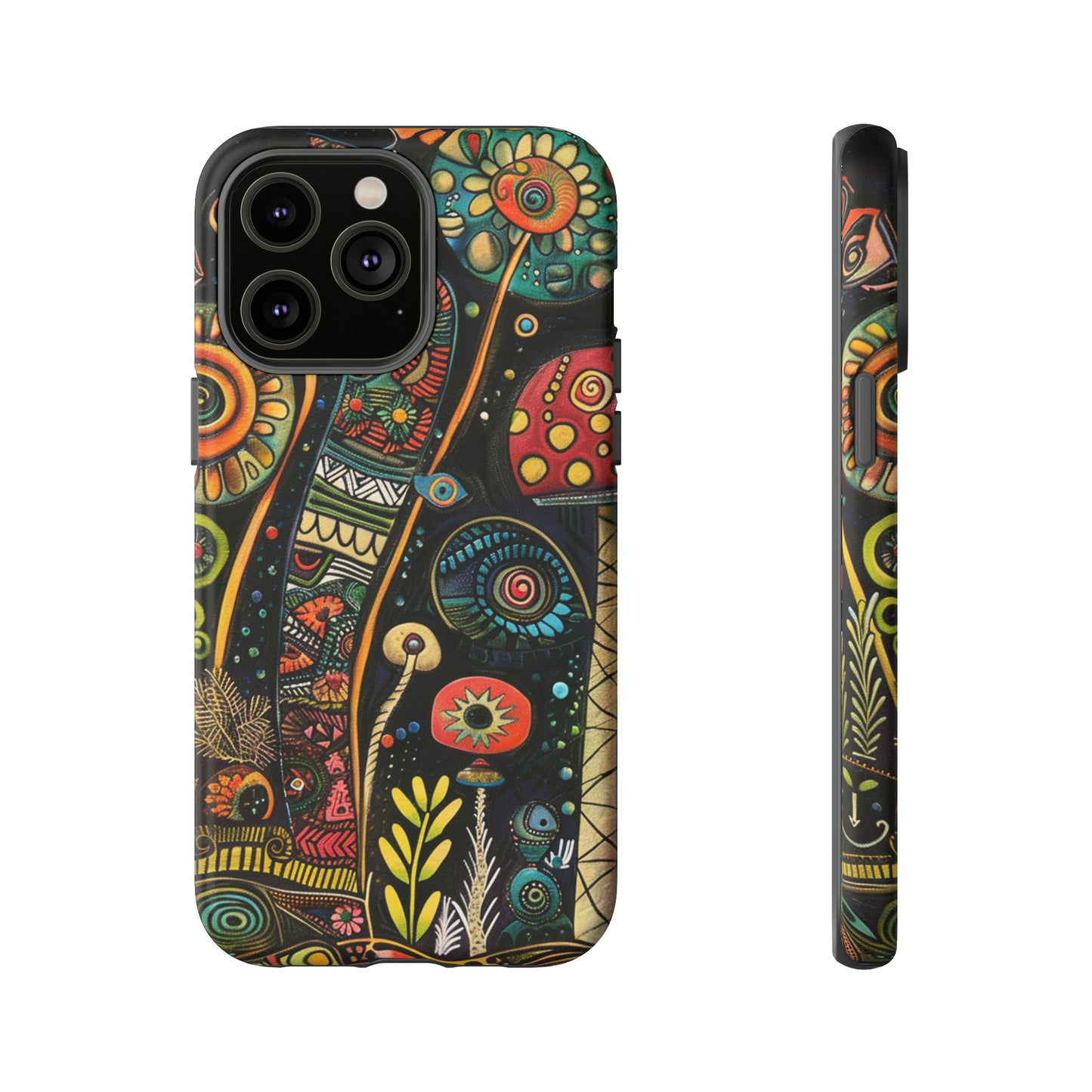 Retro 1960s Psychedelic Flowers Phone Case