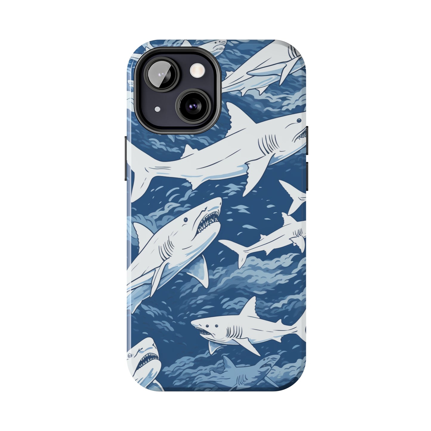 Shark Design: Dive into the Depths with an Aquatic Adventure iPhone Case