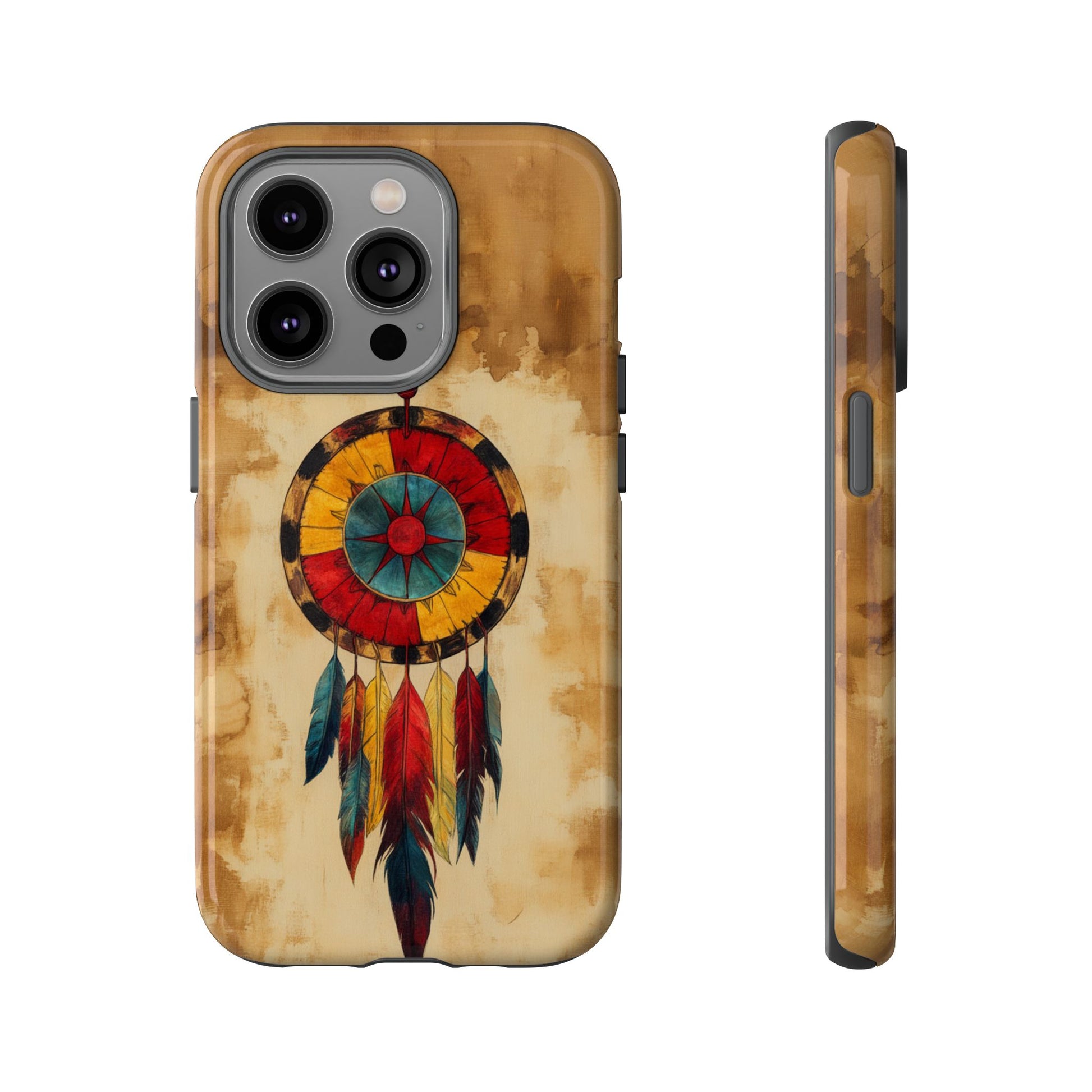 Native American medicine wheel phone case for iPhone 15