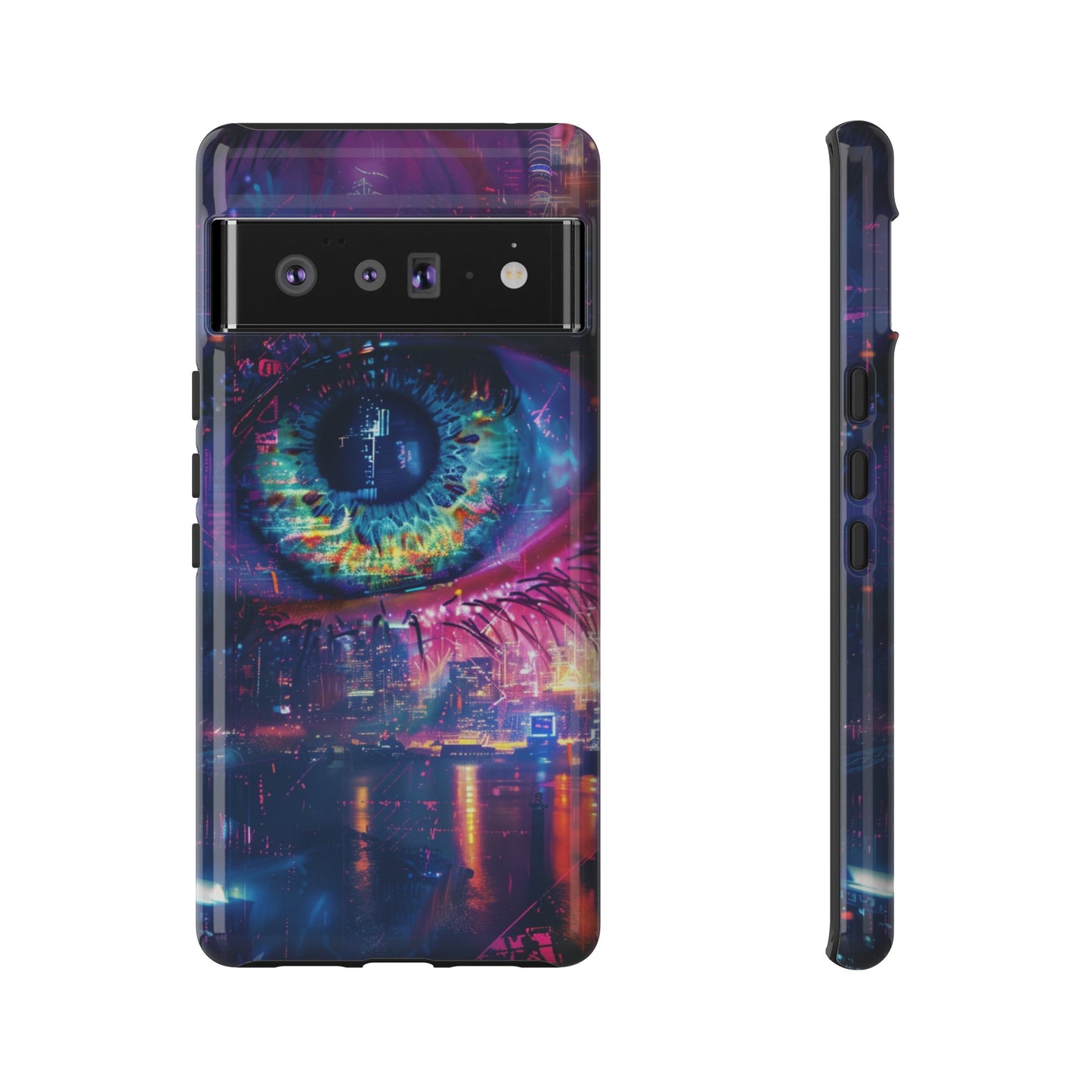 Eye of the Beholder Cyberpunk Art Phone Case