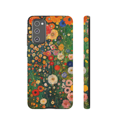 Gustav Klimt Style Flower Garden Painting Phone Case