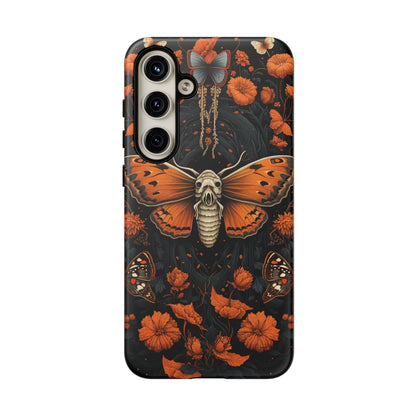 Eerie Elegance Halloween Goth Moth Phone Cover