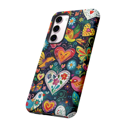 Floral Butterfly Magic Hearts Phone Case