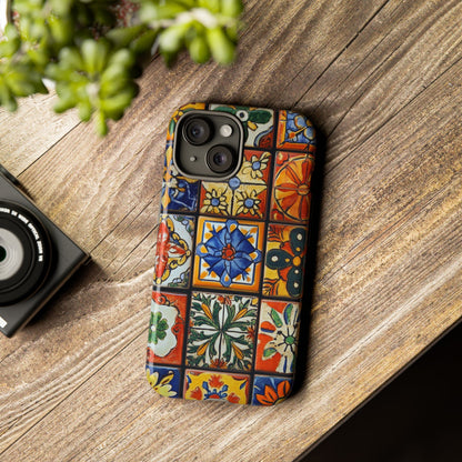 Mexican Vintage Tile Phone Case – Embrace the Vibrant Culture of Mexico, iPhone 15 Case