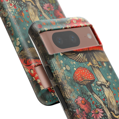 Trippy Magic Mushroom Retro Art Phone Case