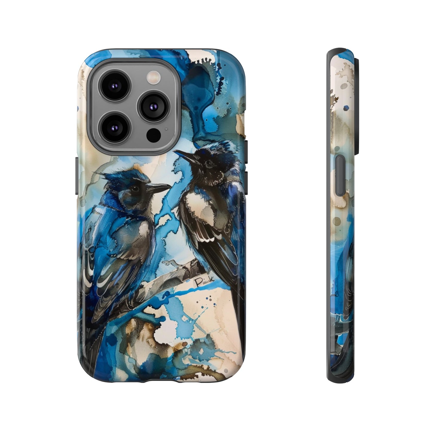 Blue Bird Watercolor Phone Case