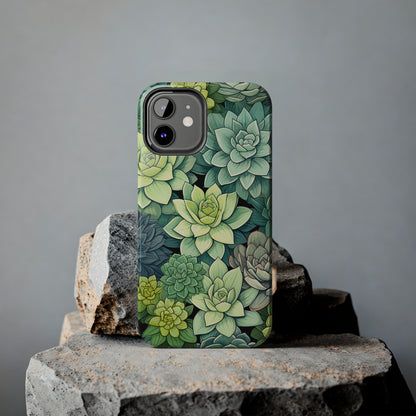 Succulent Desert Cactus Floral iPhone Case | Embrace the Beauty of Arid Elegance