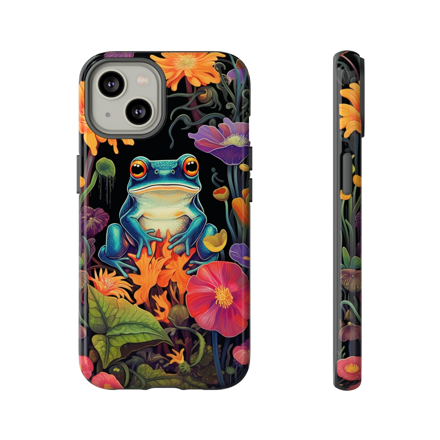 Floral Frogs Elegance Phone Case for Google Pixel, iPhone & Samsung Galaxy