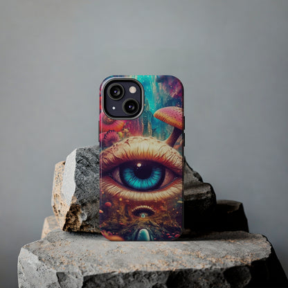 Eye of the Mushroom Psychedelic Art iPhone Case | Embrace the Trippy Enigma