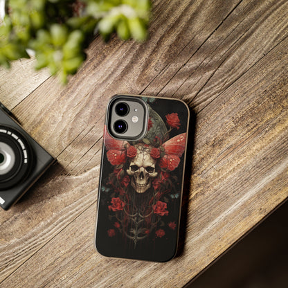 Deadhead Moth Gothic Dark Academia iPhone Case | Embrace Mysterious Elegance