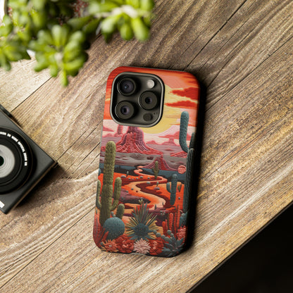 Cactus Desert Sunset Phone Case