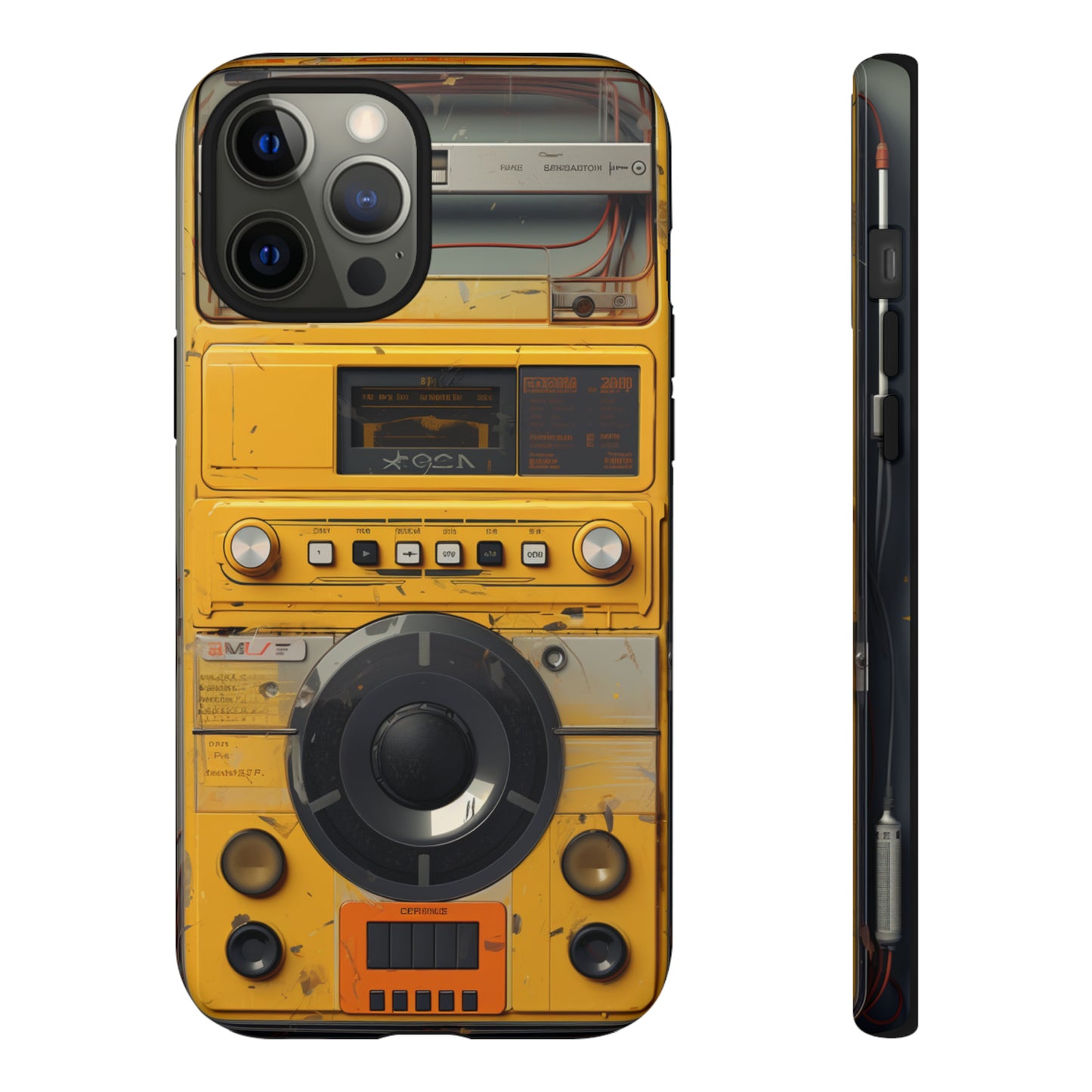 Cyberpunk Techno Gadget Walkman: Premium Phone Tough Case for iPhone, Samsung Galaxy, and Google Pixel