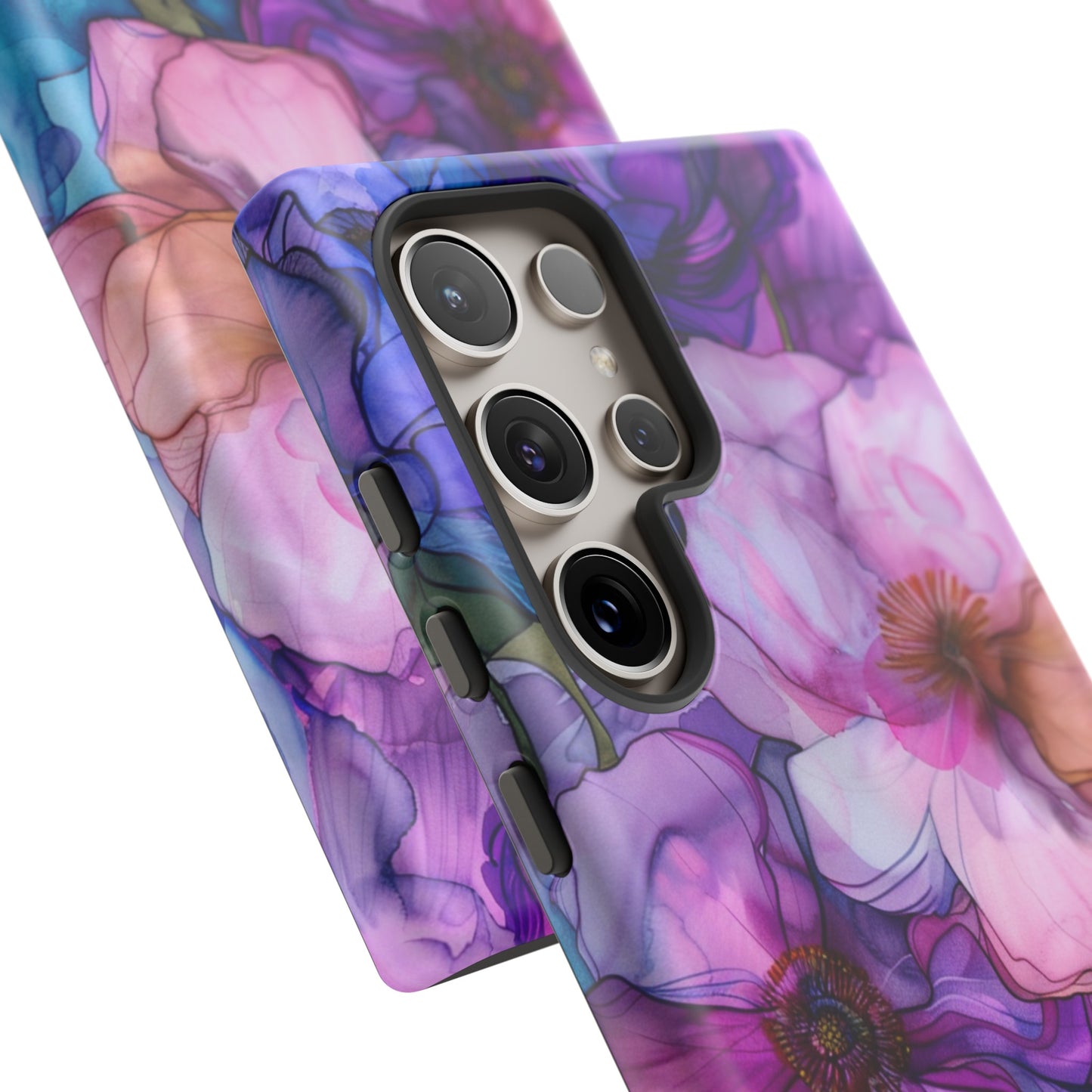 Purple Flower Stained Glass Phone Case