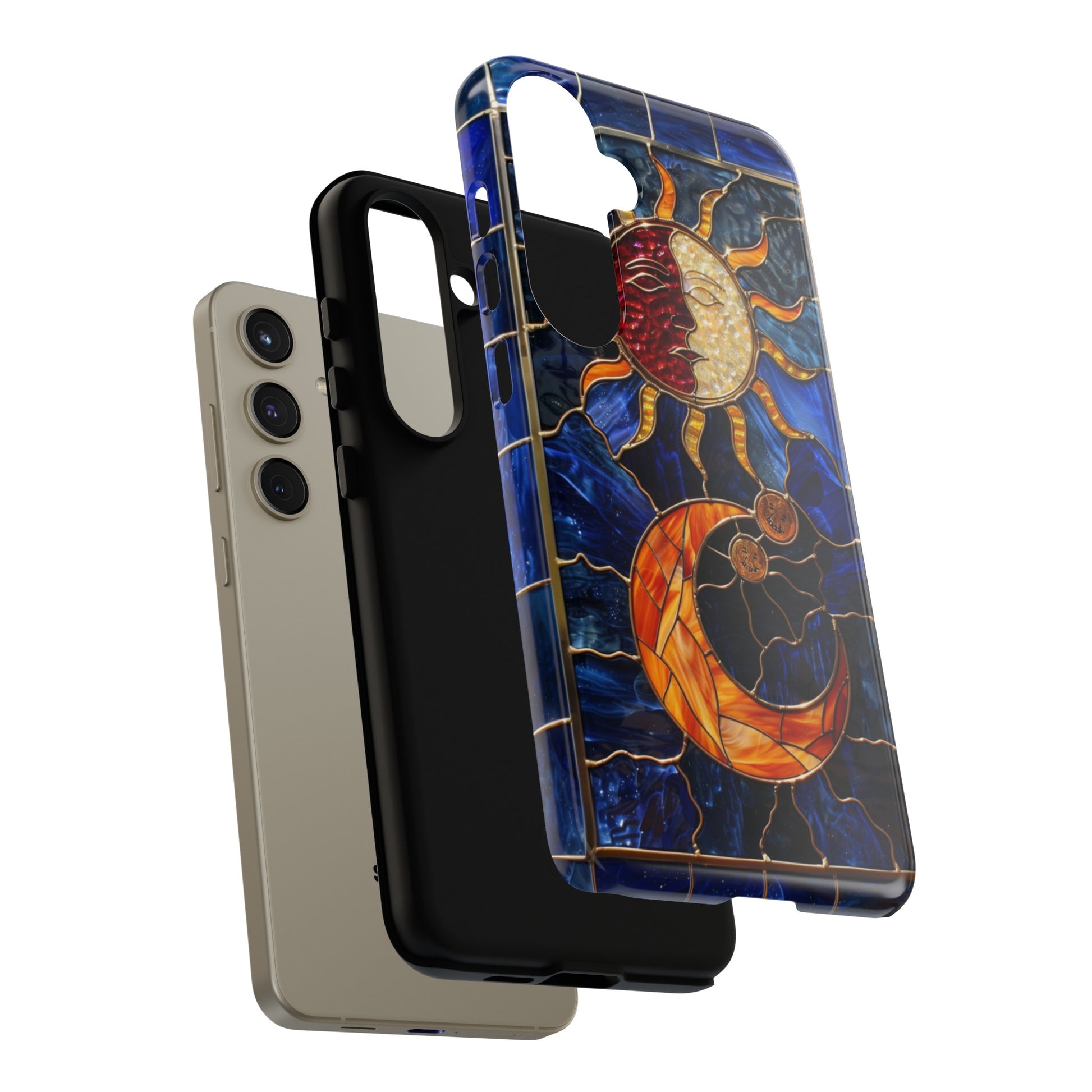 Night sky stained glass phone case for Samsung Galaxy S24 case