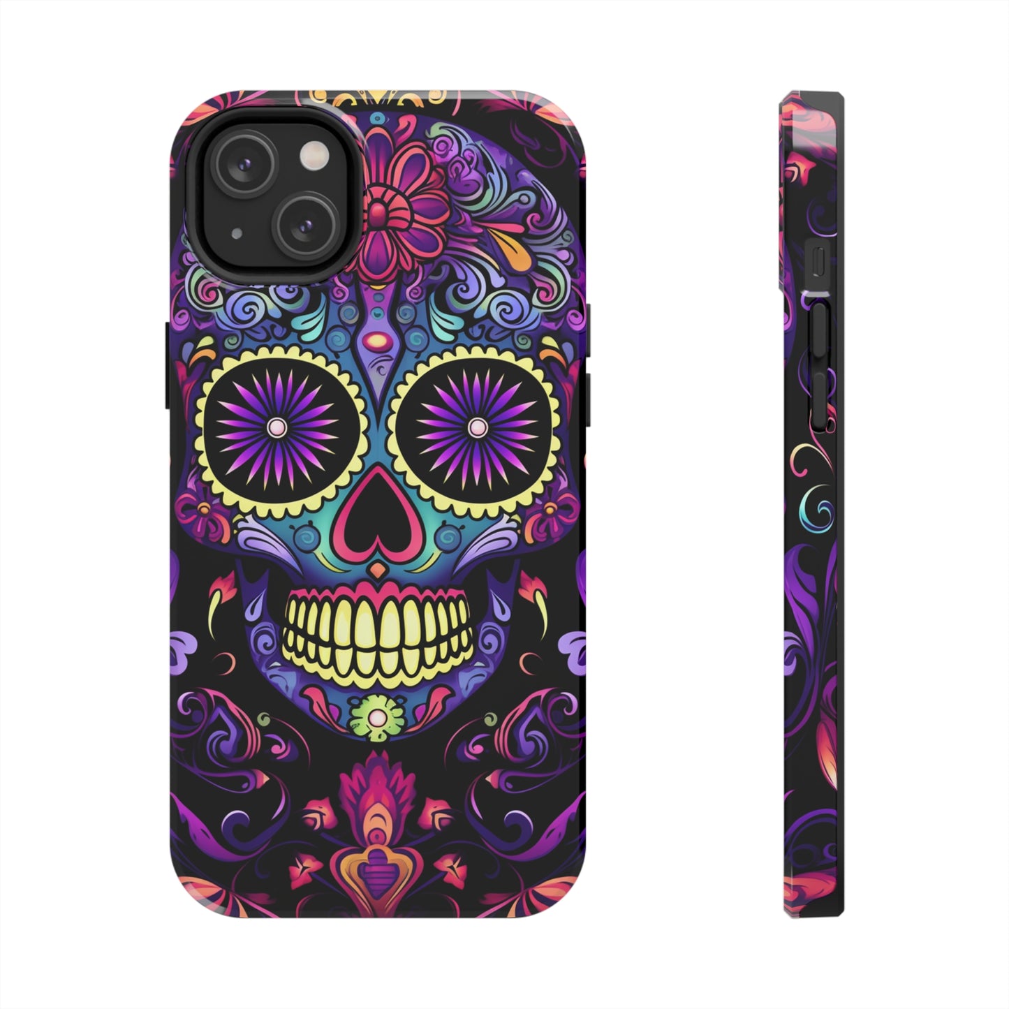 Sugar Skull iPhone Case | Dia de los Muertos Tough Case for iPhone 11, 12, 13