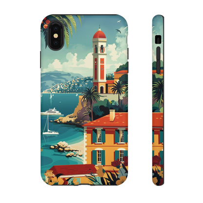 Midcentury French Riviera Landscape Painting Phone Case