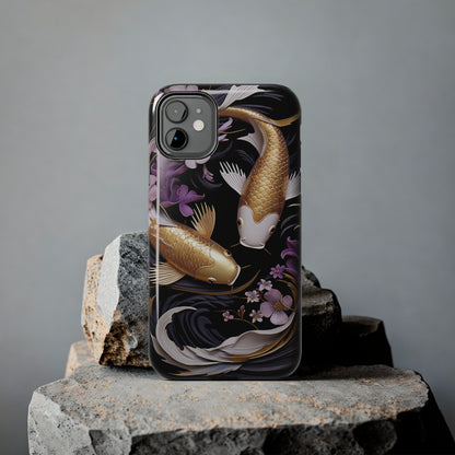 Graceful Flow: Koi Fish Inspired | Japanese Art Masterpiece iPhone Case