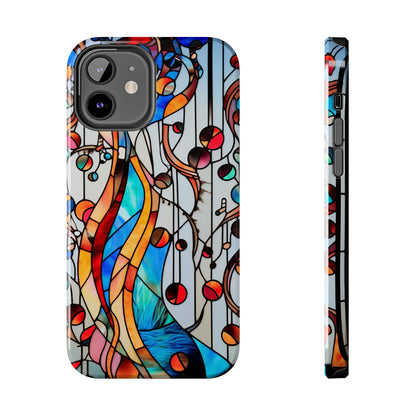 Golden Era Elegance: Art Deco Stained Glass iPhone Case | Vintage Glamour in Modern Protection