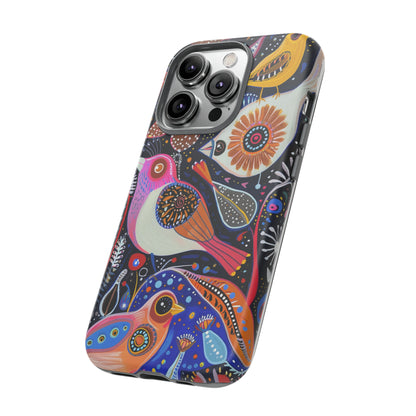 Mexican Style Bird Painting Phone Case